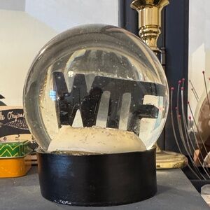 Vintage Urban Outfitters WTF Glass Globe